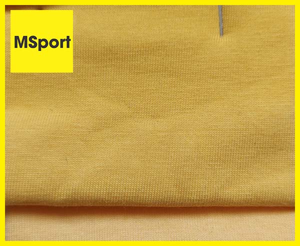 vải thun cotton 65/35 màu vàng