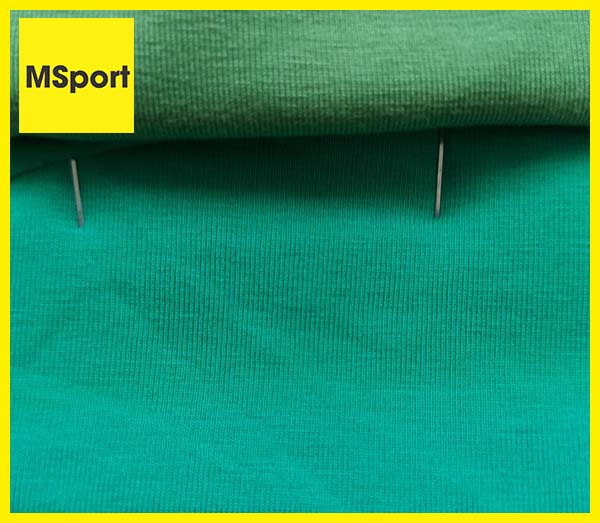 vải thun cotton 65/35 màu xanh lá