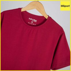 áo thun nam trơn cổ tròn ngắn tay màu đỏ cao cấp