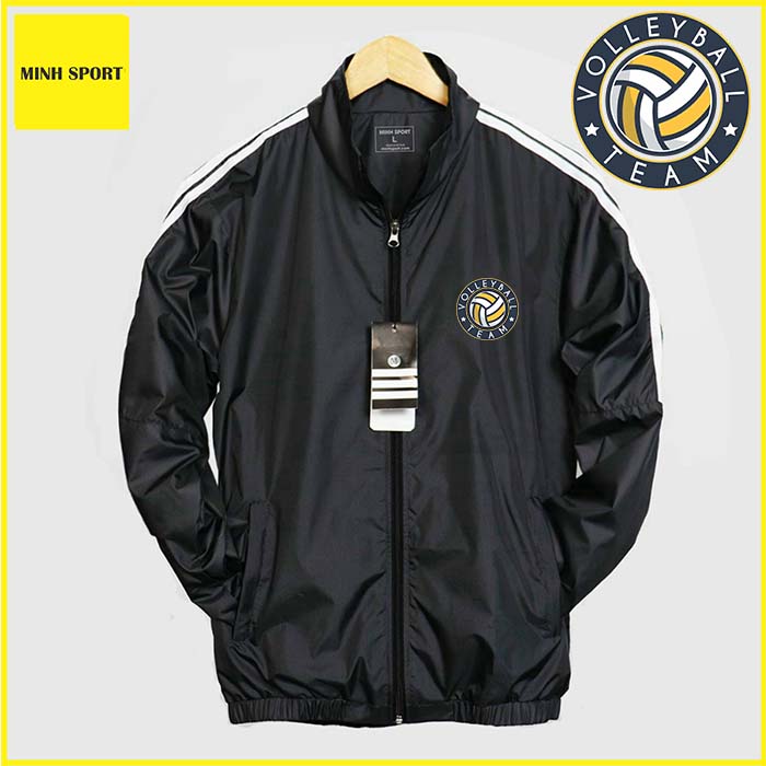 in áo khoác thể thao môn bóng chuyền
