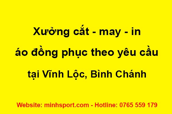 xưởng cắt may in áo đồng phục theo yêu cầu tại vĩnh lộc bình chánh