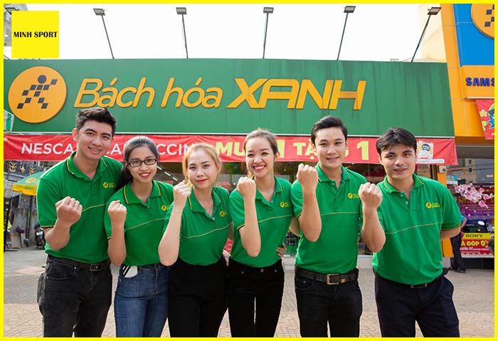 áo đồng phục nhân viên bán hàng bách hóa xanh