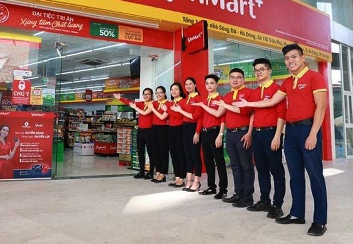 áo đồng phục nhân viên bán hàng cửa hàng vinmart