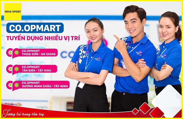 áo đồng phục nhân viên bán hàng siêu thị coopmart