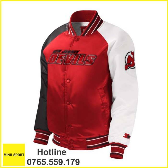 áo khoác đồng phục bomber màu đỏ dp90