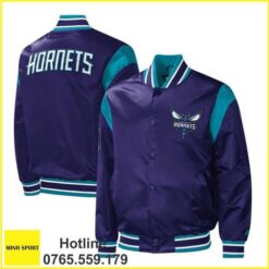 áo khoác đồng phục bomber màu tím dp71