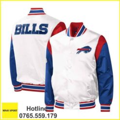 áo khoác đồng phục bomber màu trắng dp68