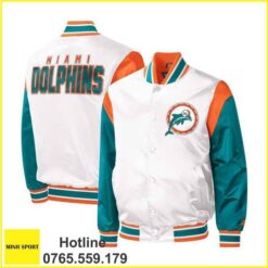 áo khoác đồng phục bomber màu trắng dp68