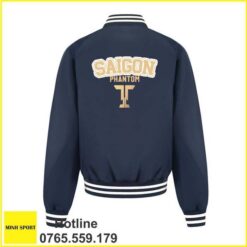 áo khoac đồng phục bomber màu xanh đen dp55