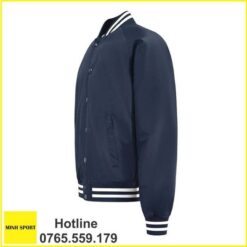 áo khoac đồng phục bomber màu xanh đen dp55