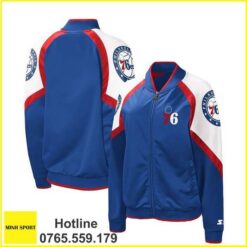 áo khoác đồng phục bomber màu xanh dp75