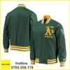 áo khoác đồng phục bomber màu xanh rêu dp96