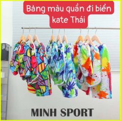 bảng màu quần đồng phục đi biển team building