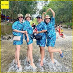 bộ quần áo đồng phục đi biển cho gia đình