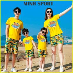 Bộ Quần Áo Đồng Phục Đi Biển Cho Gia Đình Đẹp Nhất BI24