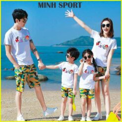 Bộ Quần Áo Đồng Phục Đi Du Lịch Biển Đẹp Cho Gia Đình BI30