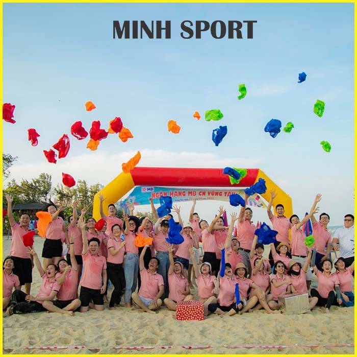 đồng phục đi biển áo team building công ty đẹp bi17