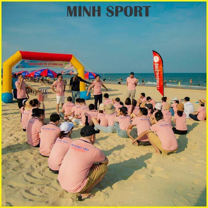 đồng phục đi biển áo team building công ty đẹp bi17