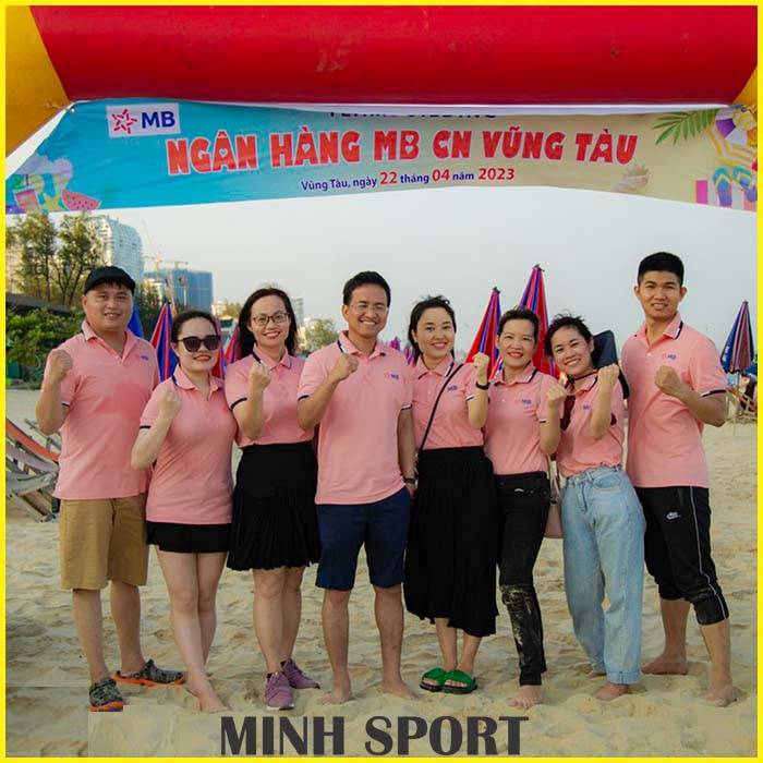 đồng phục đi biển áo team building công ty đẹp bi17