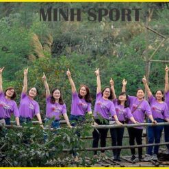 đồng phục đi biển áo thun team building công ty bi31