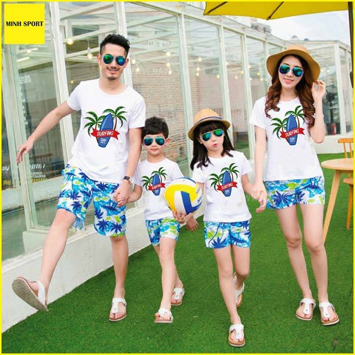 áo đồng phục đi biển cho gia đình đẹp
