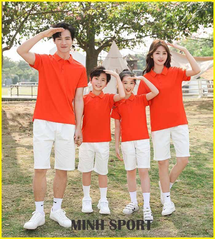 áo thun trơn đồng phục có cổ polo