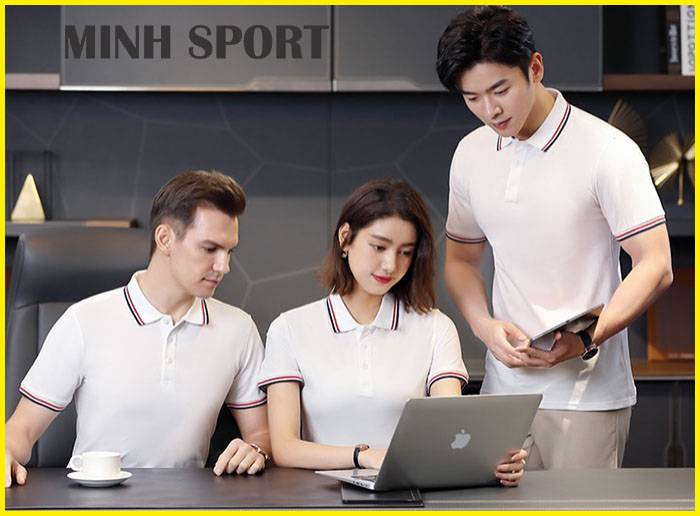 áo thun trơn đồng phục có cổ polo