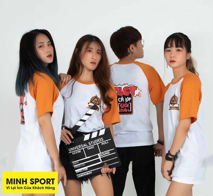 loại áo thun đồng phục raglan cổ tròn