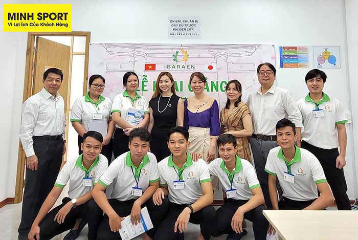 áo thu đồng phục trung tâm nhật ngữ baraen