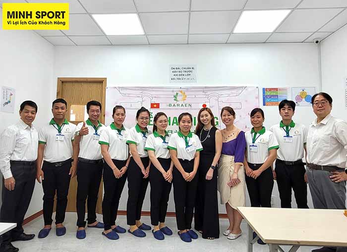 áo thu đồng phục trung tâm nhật ngữ baraen