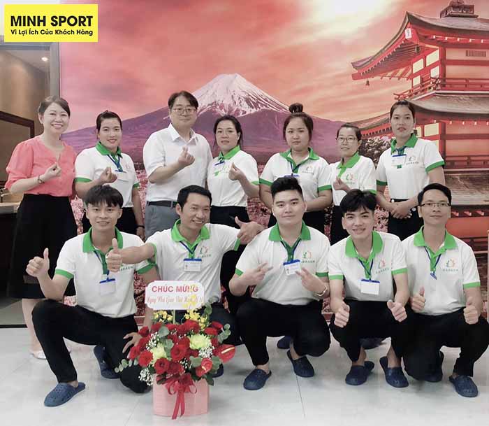 áo thu đồng phục trung tâm nhật ngữ baraen