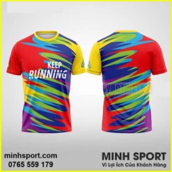 in áo thun đồng phục 3D cổ tròn đẹp