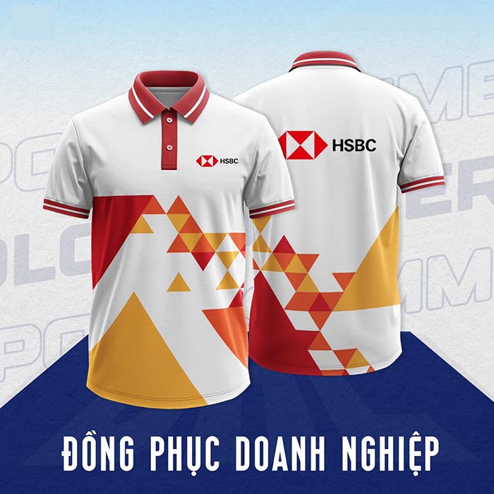 áo thun đồng phục có cổ in 3d