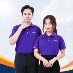 áo thun đồng phục có cổ ngân hàng tpbank