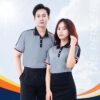 áo thun đồng phục có cổ nhân viên công ty