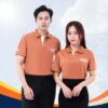 áo thun đồng phục có cổ nhân viên công ty