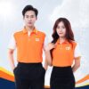 áo thun đồng phục có cổ nhân viên công ty fpt