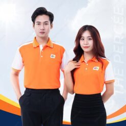 áo thun đồng phục có cổ nhân viên công ty fpt