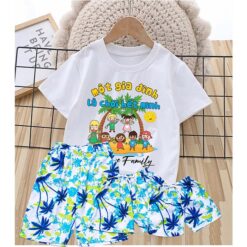 mẫu quần áo đồng phục đi biển đẹp cho gia đình nhóm công ty