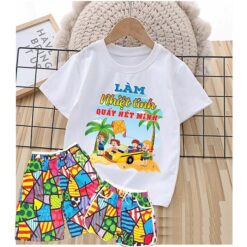 mẫu quần áo đồng phục đi biển đẹp cho gia đình nhóm công ty