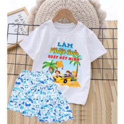 mẫu quần áo đồng phục đi biển đẹp cho gia đình nhóm công ty