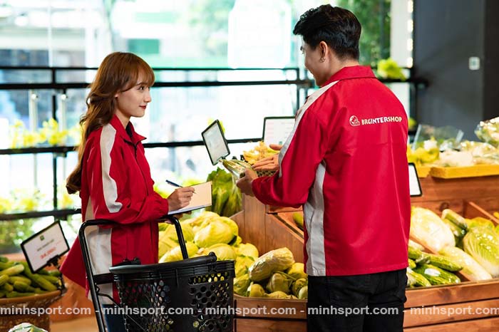 áo khoác gió đồng phục không nón vải dù màu đỏ