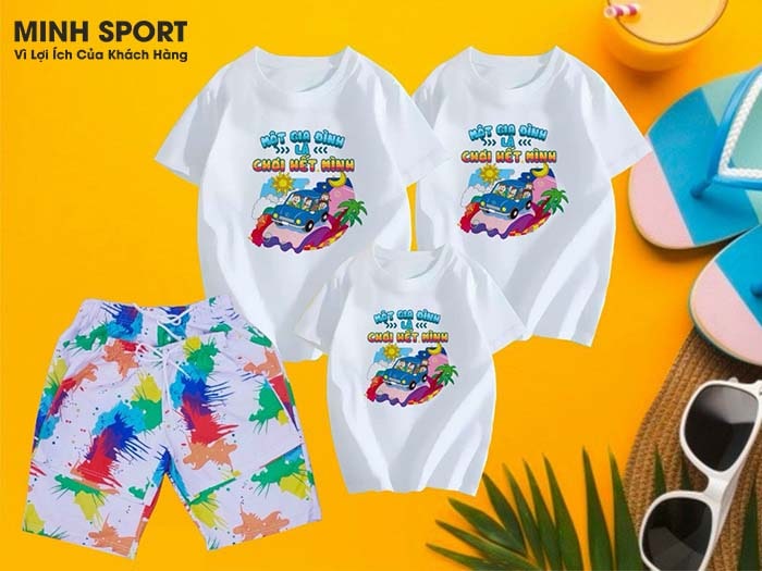 quần áo đồng phục đi biển cho gia đình đẹp nhất