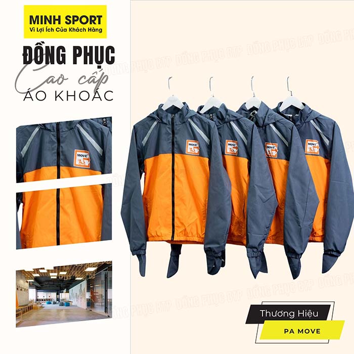 cơ sở may áo khoác gió đồng phục