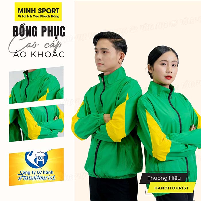 cơ sở may áo khoác gió đồng phục