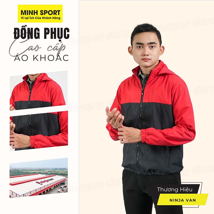 xưởng may áo khoác dù 2 lớp