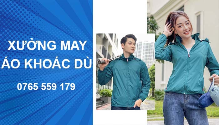 xưởng may áo khoác dù