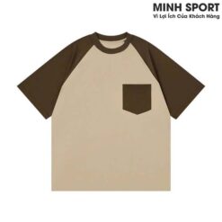 áo thun đồng phục lớp, áo nhóm cổ tròn tay raglan đẹp al66