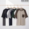 áo thun đồng phục lớp, áo nhóm cổ tròn tay raglan đẹp al66