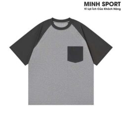 áo thun đồng phục lớp, áo nhóm cổ tròn tay raglan đẹp al66